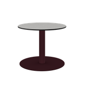 Burgundy Halo Side Table
